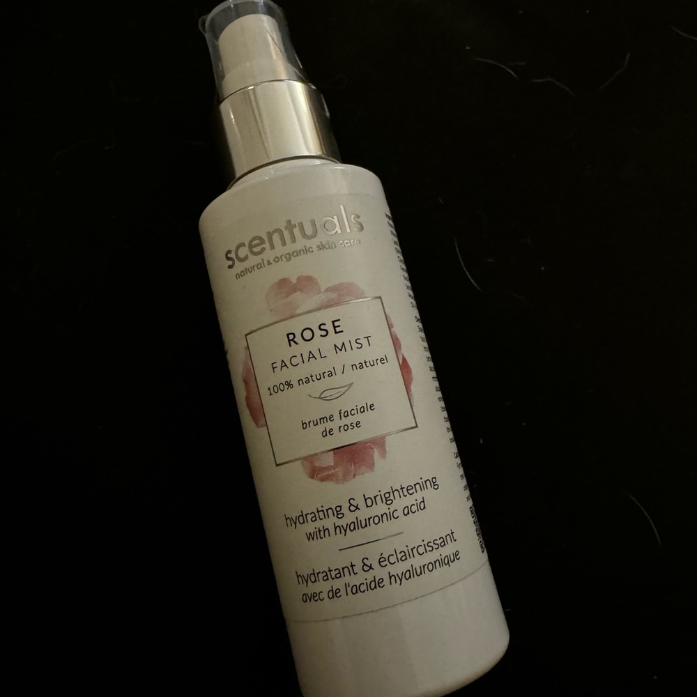 Scentuals rose facial mist with hyaluronic acid